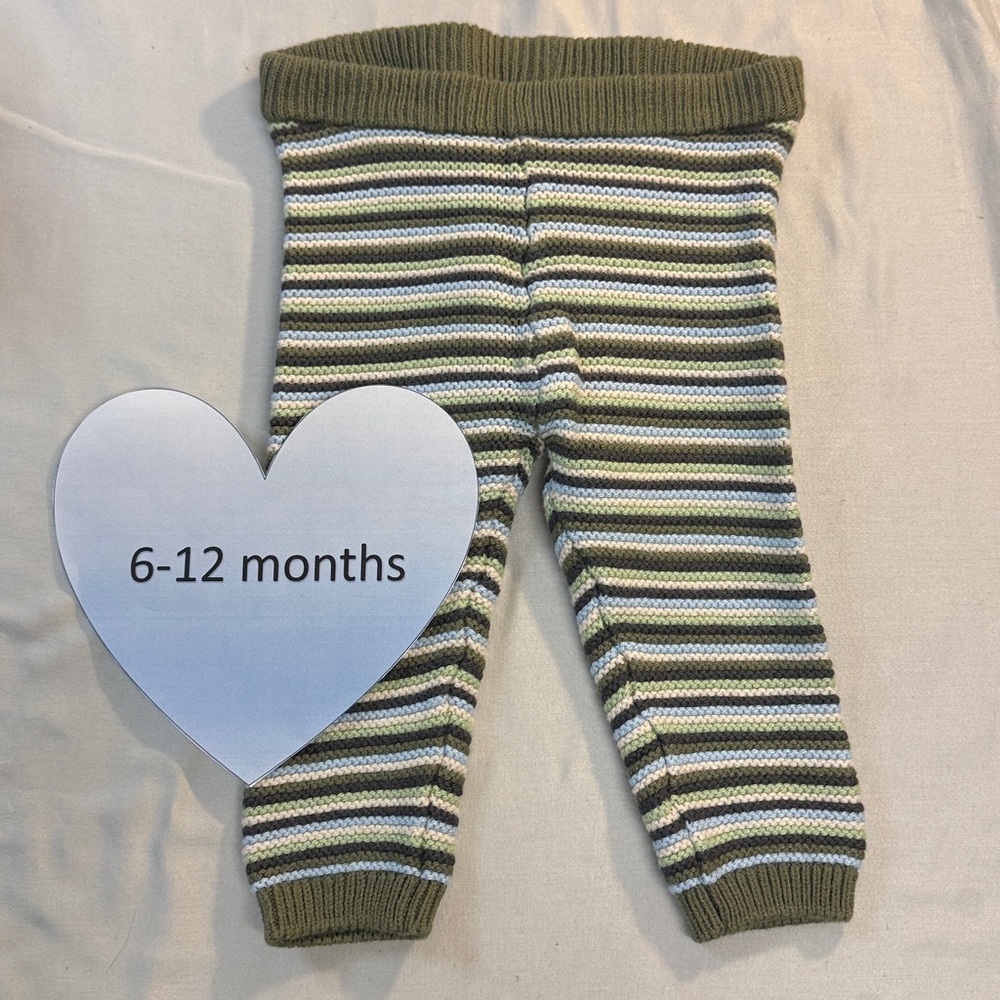 Gymboree - Striped  Knit leggings. Size 6 to 12 months